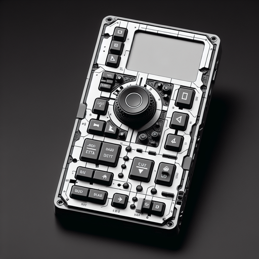 black mixed white keypad single button
Single Game Texture.  In-Game asset.  2d.  Blank background.  High contrast.  No shadows