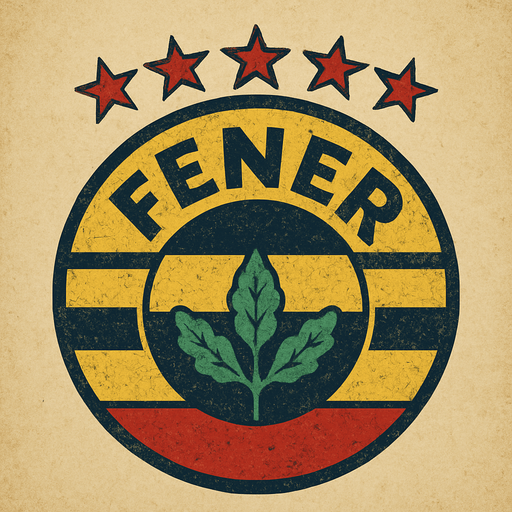 Fenerbahçe logosuna benzer bir logo oluştur ama telif haklarından logonun aynısı olmasın Logoda Fenerbahçe değilde Fener yazsın sadece . Bu logonun üstüne de 5 yıldız koy . retro temada olsun !.
In-Game asset.  2d.  High contrast.  No shadows