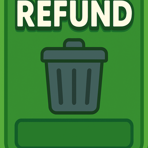 Change the text to say ‘Refund’. Change the cards to a trash can.