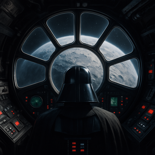 Photorealistic Dart Vader's TIE FIGHTER COCPIT INSIDE VIEW