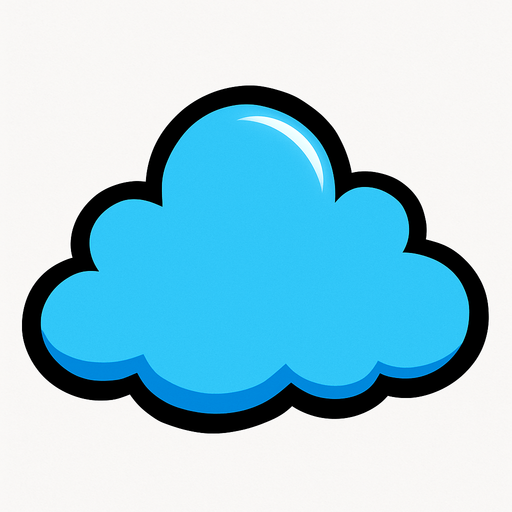 cloud.
In-Game asset.  2d.  High contrast.  No shadows