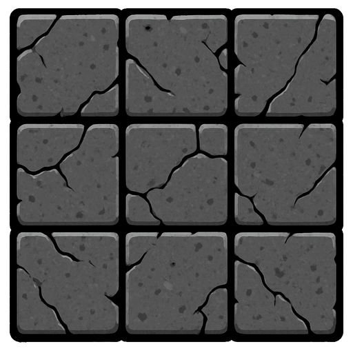 Make grey tiles.
In-Game asset.  2d.  High contrast.  No shadows