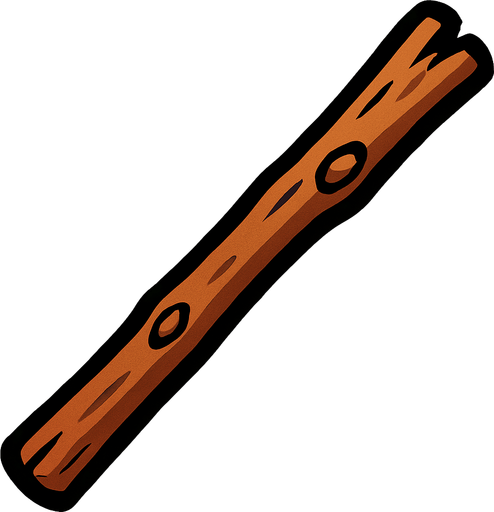 Stick.
In-Game asset.  2d.  High contrast.  No shadows