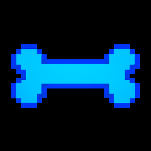 blue bone undertale.
In-Game asset.  2d.  High contrast.  No shadows