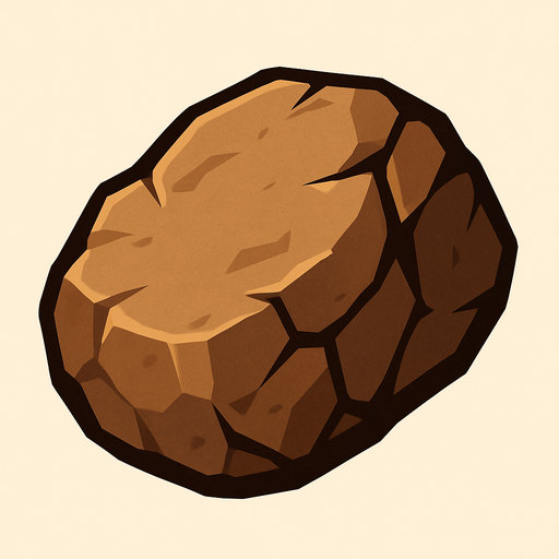 taş parçası.
In-Game asset.  2d.  High contrast.  No shadows
