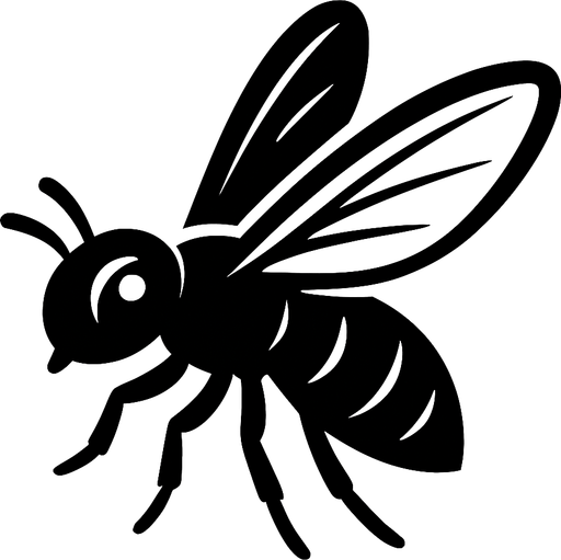 serangga hitam kecil terbang.
In-Game asset.  2d.  High contrast.  No shadows