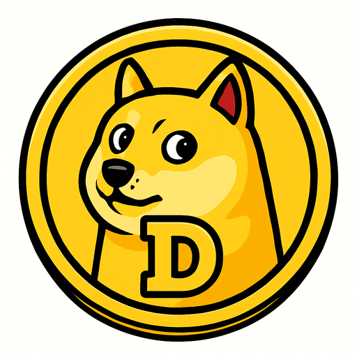 DOGE Coin.
In-Game asset.  2d.  High contrast.  No shadows