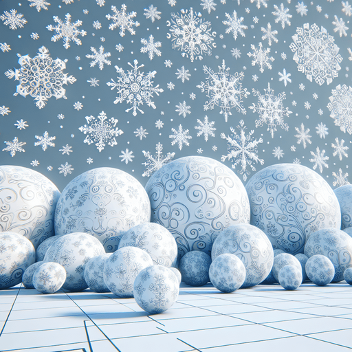 Photorealistic snowflakes.
Single Game Texture. In-Game asset. 2d. Blank background. High contrast. No shadows.