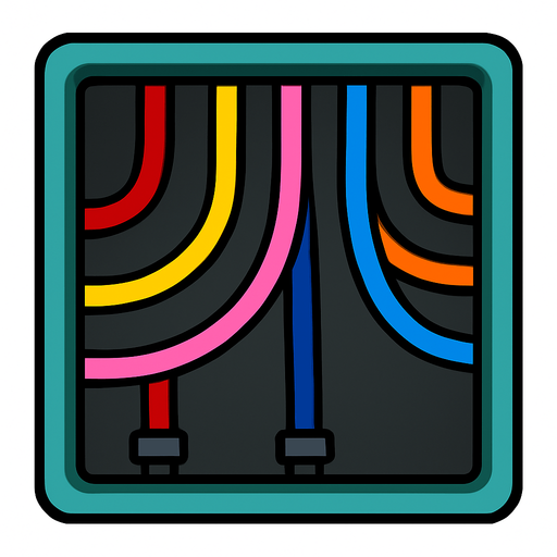 cablePanel among us.
In-Game asset.  2d.  High contrast.  No shadows