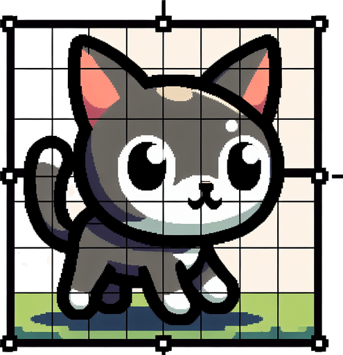 Cat.
Single Game Texture.  In-Game asset.  2d.  Blank background.  High contrast.  No shadows