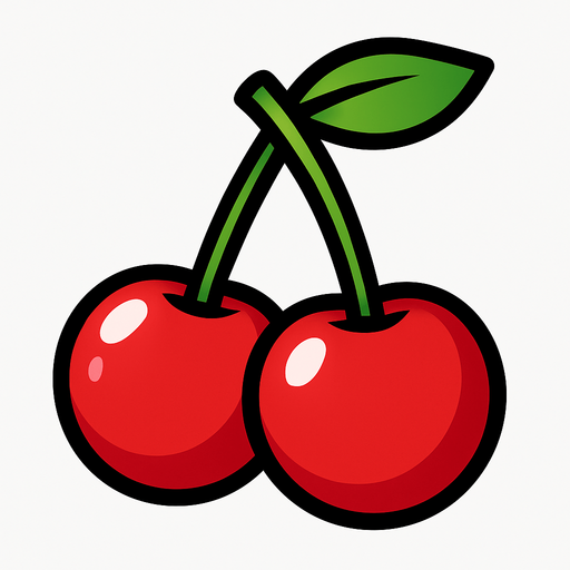 Cherry.
In-Game asset.  2d.  High contrast.  No shadows