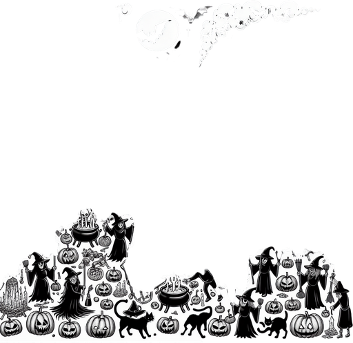 Generate a high quality cartoon background Halloween image on a black canvas similar to the format of where is waldo with a hellish environment.
Single Game Texture. In-Game asset. 2d. Blank background. High contrast. No shadows.