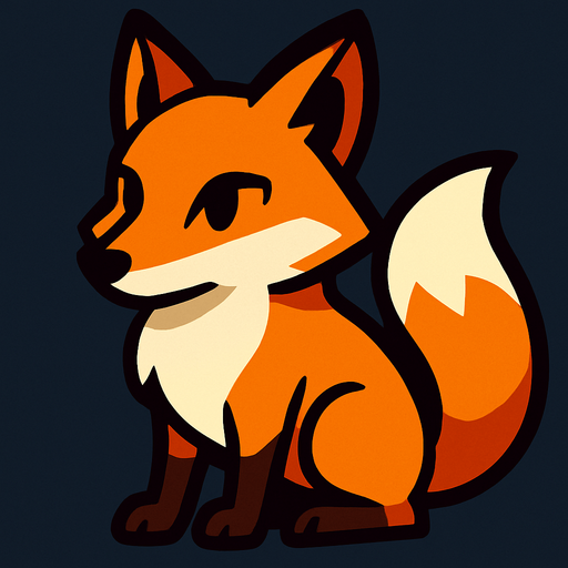Fox.
In-Game asset.  2d.  High contrast.  No shadows
