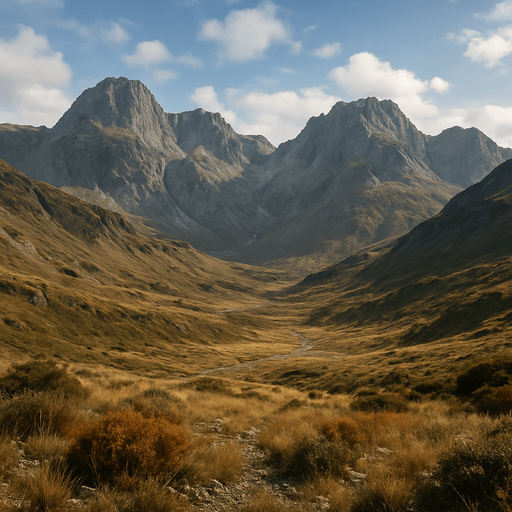 Photorealistic terrain, front wiew