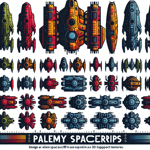 full color fron alien spaceship pack enemiy spacechip pack, frontal view.
vibrant colors Single Game Texture. In-Game asset. 2d. Blank background. High contrast. No shadows. 100px x 50px vertical