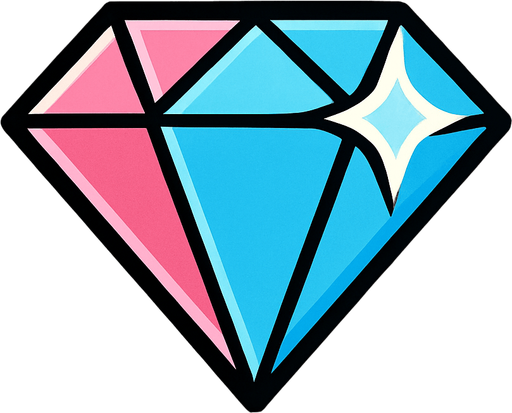 diamond.
In-Game asset.  2d.  High contrast.  No shadows