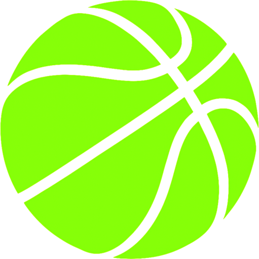 Neon green basketball.
In-Game asset.  2d.  High contrast.  No shadows