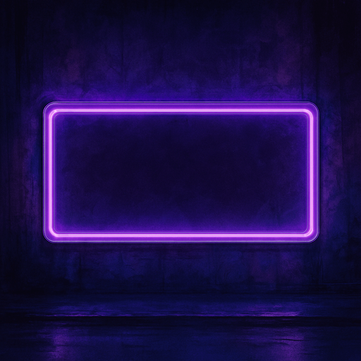 semi-realistic comic book style, moody neon lighting, lo-fi urban atmosphere, rich textures, cinematic framing, purple and blue tones, soft gradients, ambient reflections