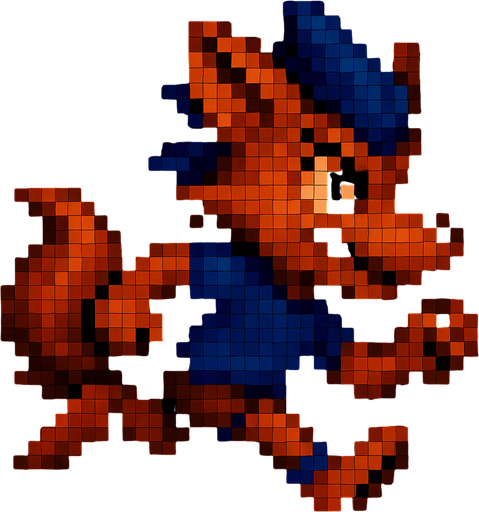 Corriendo, pixelart