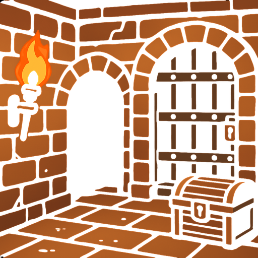 like a dungeon background.
In-Game asset.  2d.  High contrast.  No shadows