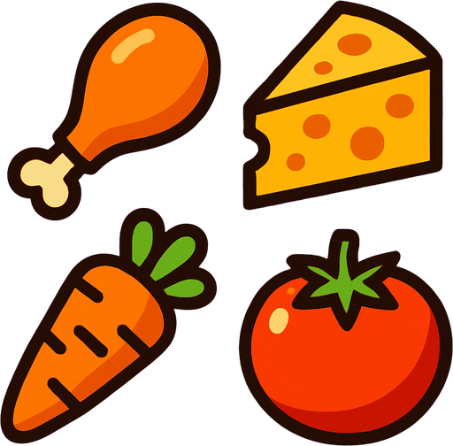 add one tomato.
In-Game asset.  2d.  High contrast.  No shadows