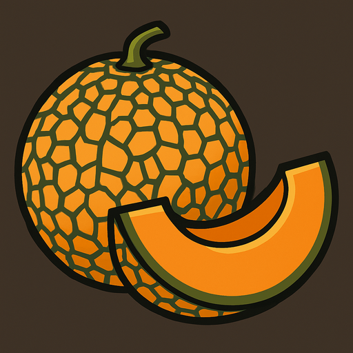 make the cantaloupe.
In-Game asset.  2d.  High contrast.  No shadows