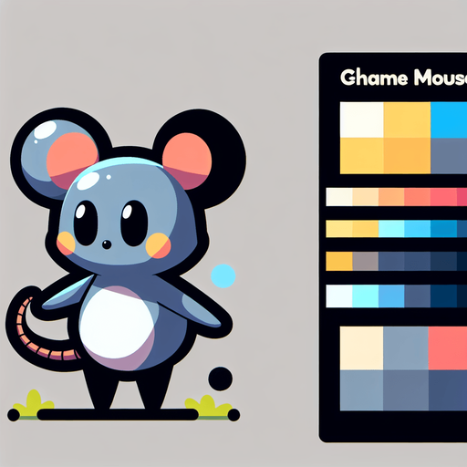 mouse.
Single Game Texture. In-Game asset. 2d. Blank background. High contrast. No shadows.