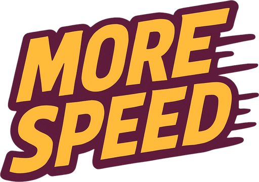 mas velocidad pero escrito en ingles.
In-Game asset.  2d.  High contrast.  No shadows