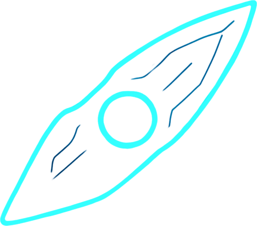 topdown view, sleek digital projectile, bright neon core, streamlined shape, subtle circuit-like lines, glowing edge, minimal futuristic design, fits motherboard environment.
In-Game asset.  2d.  High contrast.  No shadows