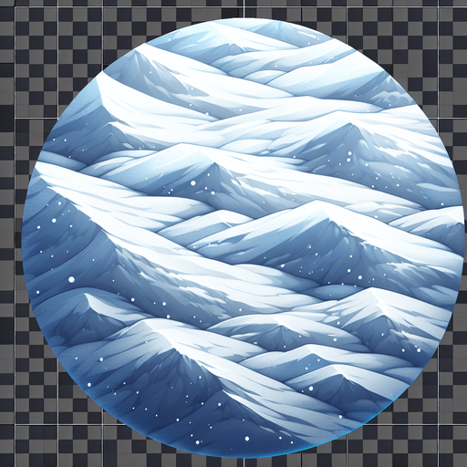 Real snowy ground top view.
Single Game Texture. In-Game asset. 2d. Blank background. High contrast. No shadows.