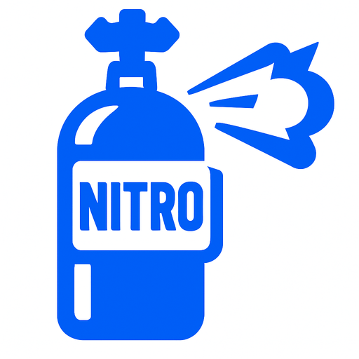 Nitro image blue
In-Game asset.  2d.  High contrast.  No shadows