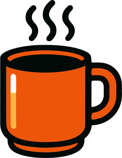 coffee cup.
In-Game asset.  2d.  High contrast.  No shadows