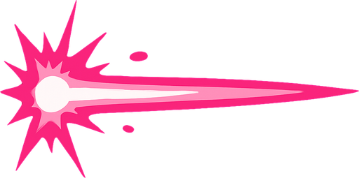 laser blast.
In-Game asset.  2d.  High contrast.  No shadows