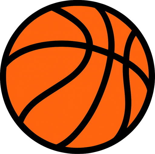 basketball ball.
In-Game asset.  2d.  High contrast.  No shadows