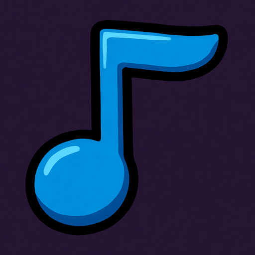 music note low c.
In-Game asset.  2d.  High contrast.  No shadows