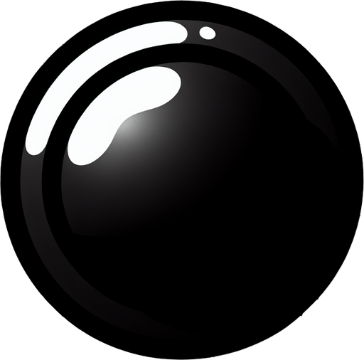 черный шар.
Single Game Texture. In-Game asset. 2d. Blank background. High contrast. No shadows.