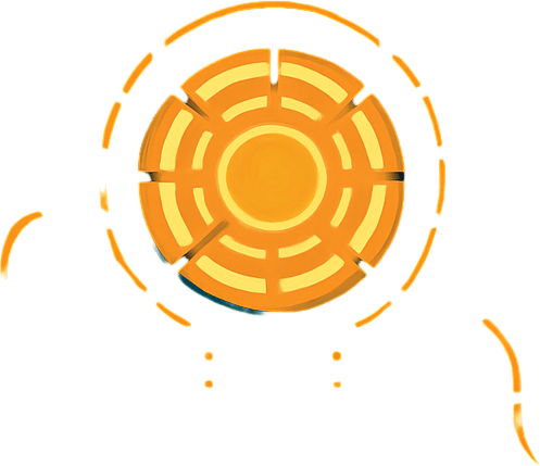 fondo de una fabrica de electricidad tecnologica futurista con muchos detalles en la cual en la parte superior esta la entrada y en la parte inferior esta el nucleo de la fabrica.
In-Game asset.  2d.  High contrast.  No shadows