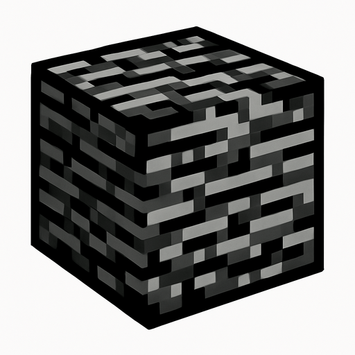 bedrock.
In-Game asset.  2d.  High contrast.  No shadows