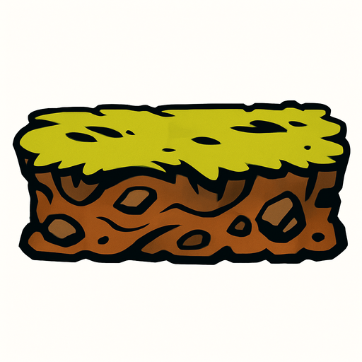 ground.
In-Game asset.  2d.  High contrast.  No shadows