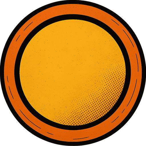 центральный круг желтый а внешний оранжевый