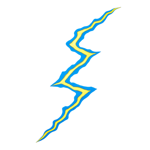 Lightning line.
In-Game asset.  2d.  High contrast.  No shadows