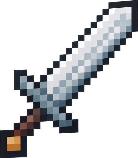 ironSword.
In-Game asset.  High contrast.  No shadows
