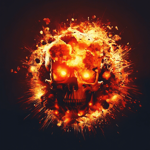 Skull explosion