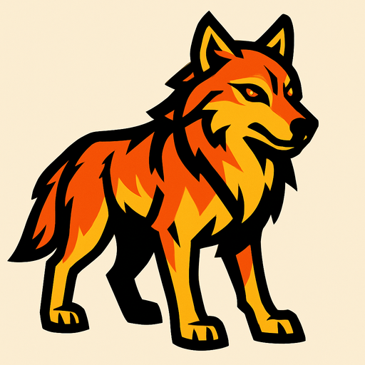 Wolf.
In-Game asset.  2d.  High contrast.  No shadows