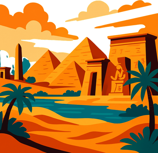 Egipto Scenery.
In-Game asset.  2d.  High contrast.  No shadows