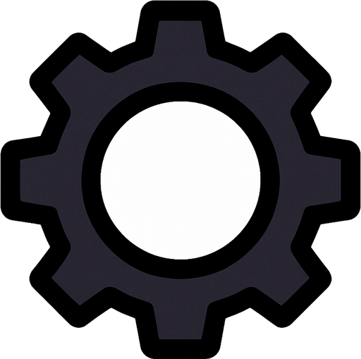 Ayarlar düğmesi oluştur.
In-Game asset.  High contrast.  No shadows