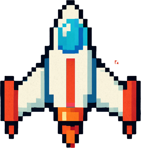 8 bit space ship