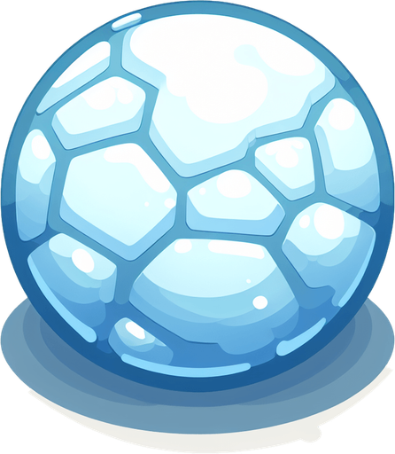 Плоский лед, круглый, мультяшный. Вид сверху.
Single Game Texture. In-Game asset. 2d. Blank background. High contrast. No shadows.