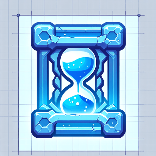 PowerUpSlow ⏳	Blue time freeze tile	Slows music briefly.
Single Game Texture.  In-Game asset.  2d.  Blank background.  High contrast.  No shadows