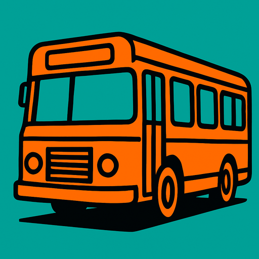Imagine a bus.
High contrast.  No shadows